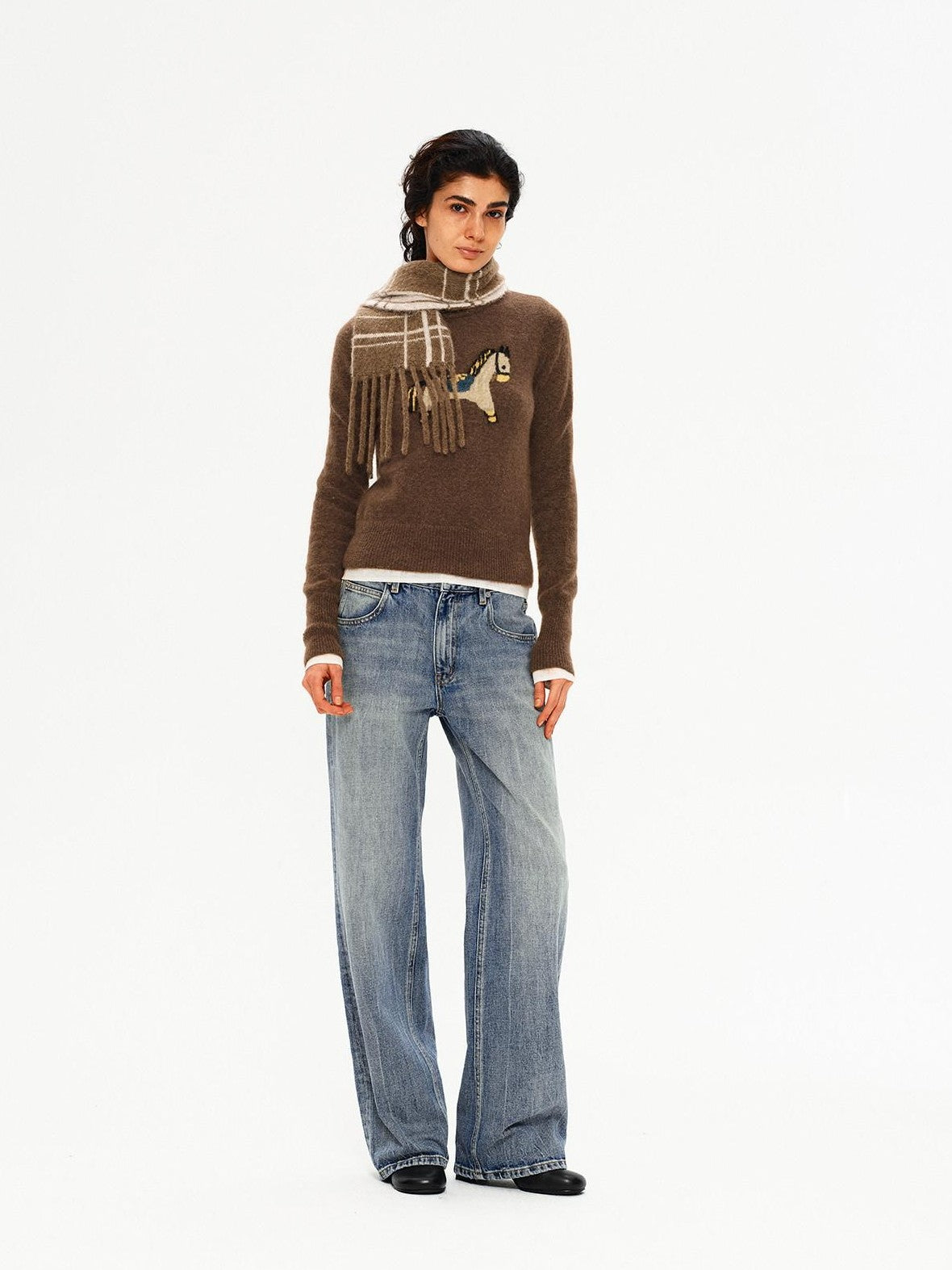 Northbutsouth Whimsical Jacquard Pony Relaxed Women&