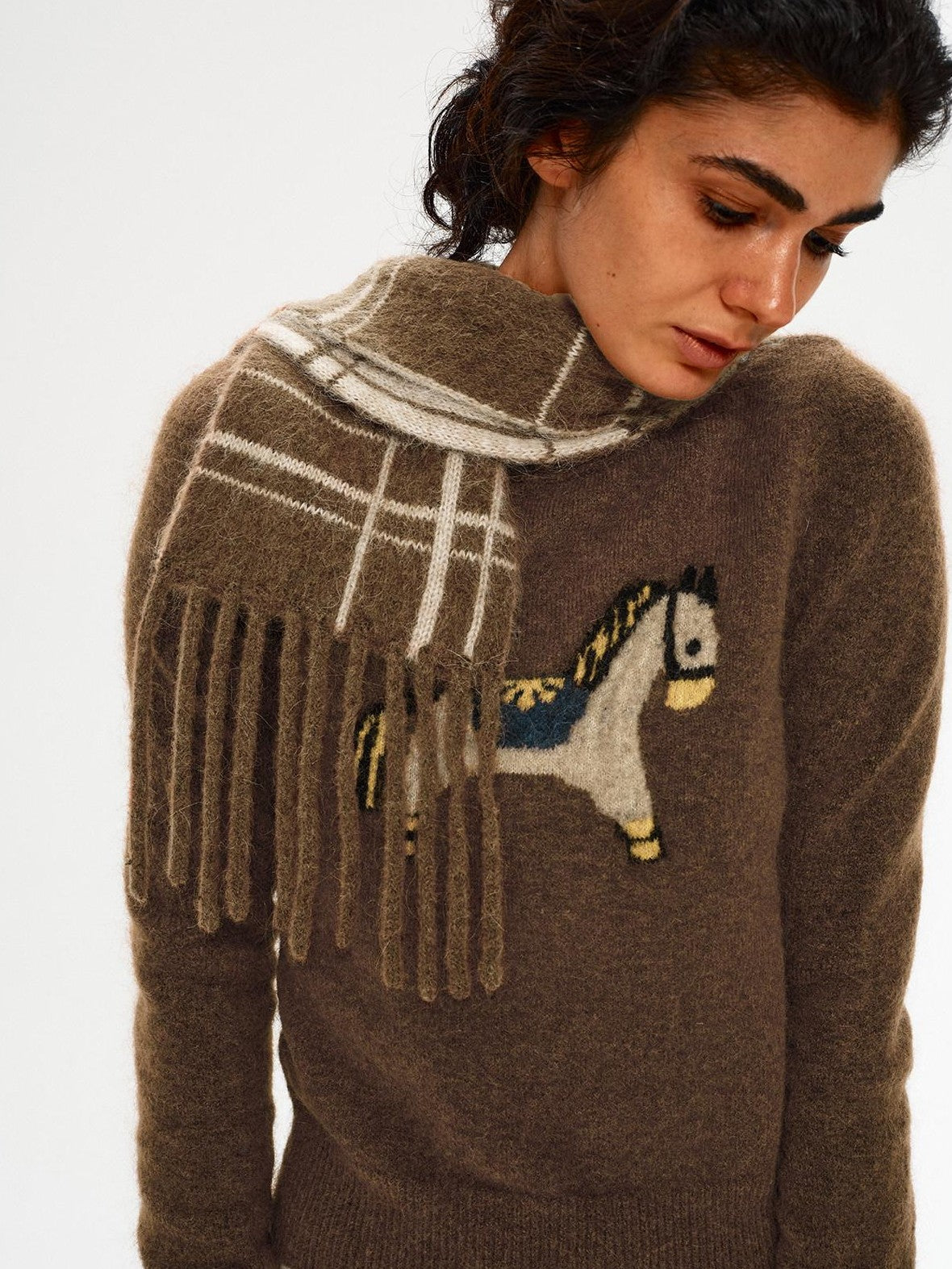 Northbutsouth Whimsical Jacquard Pony Relaxed Women&