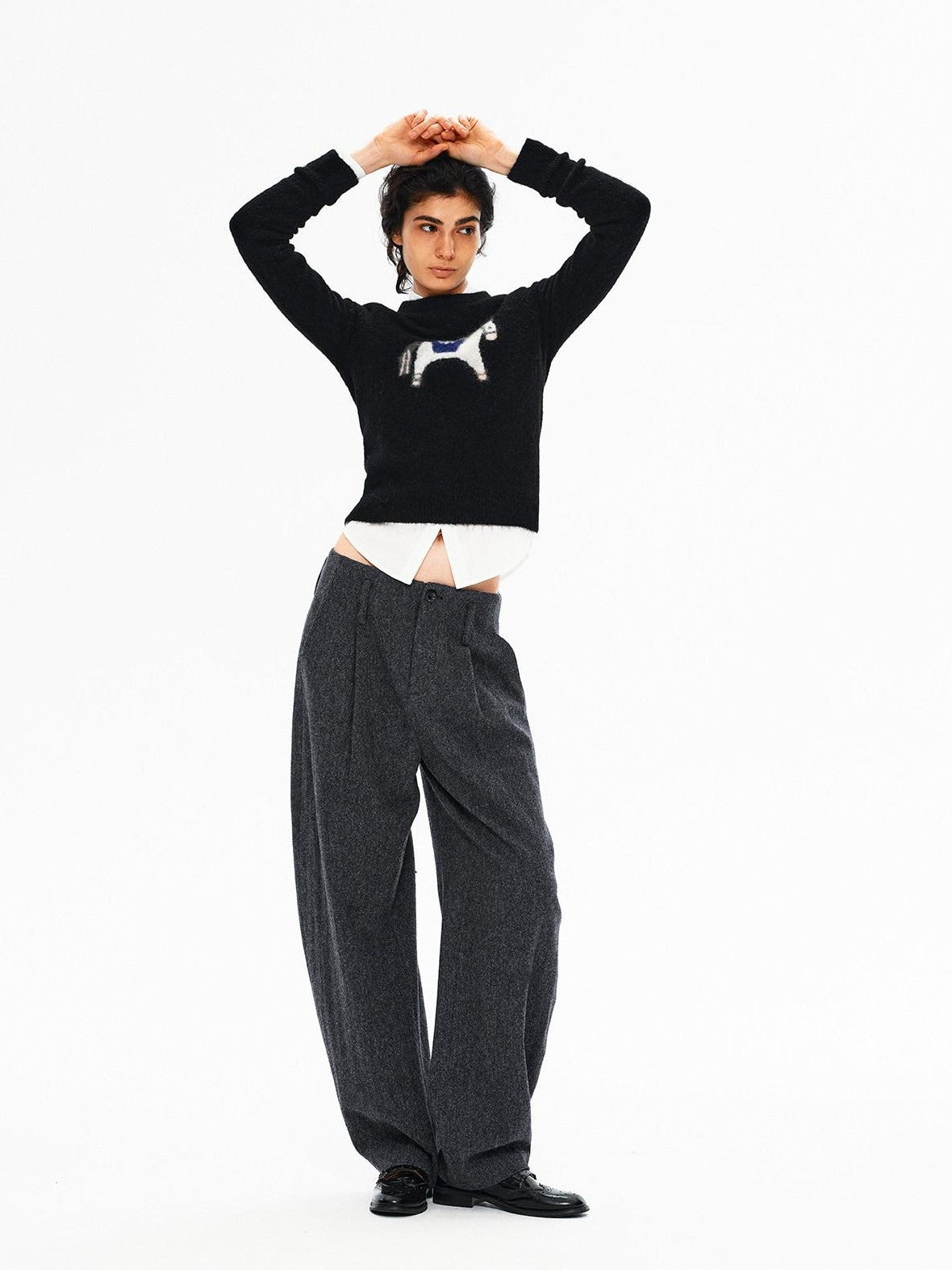 Northbutsouth Whimsical Jacquard Pony Relaxed Women&