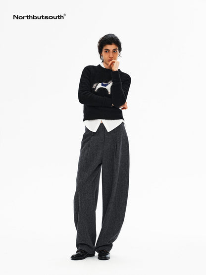 Northbutsouth Whimsical Jacquard Pony Relaxed Women&
