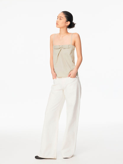 Northbutsouth White Ribbed Paris Button Women&