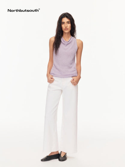 Northbutsouth White Straight High Stretch Mid Rise Women&