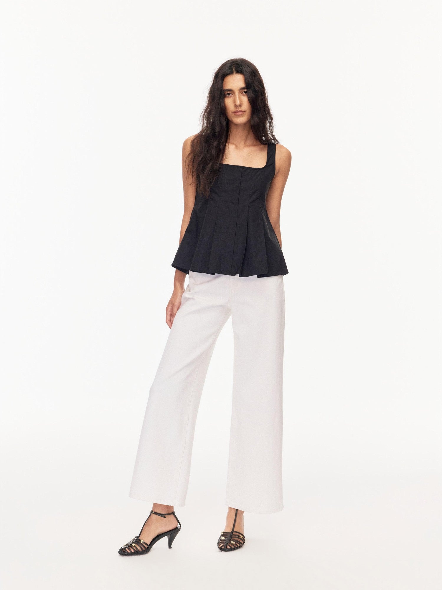 Northbutsouth White Straight High Stretch Mid Rise Women&