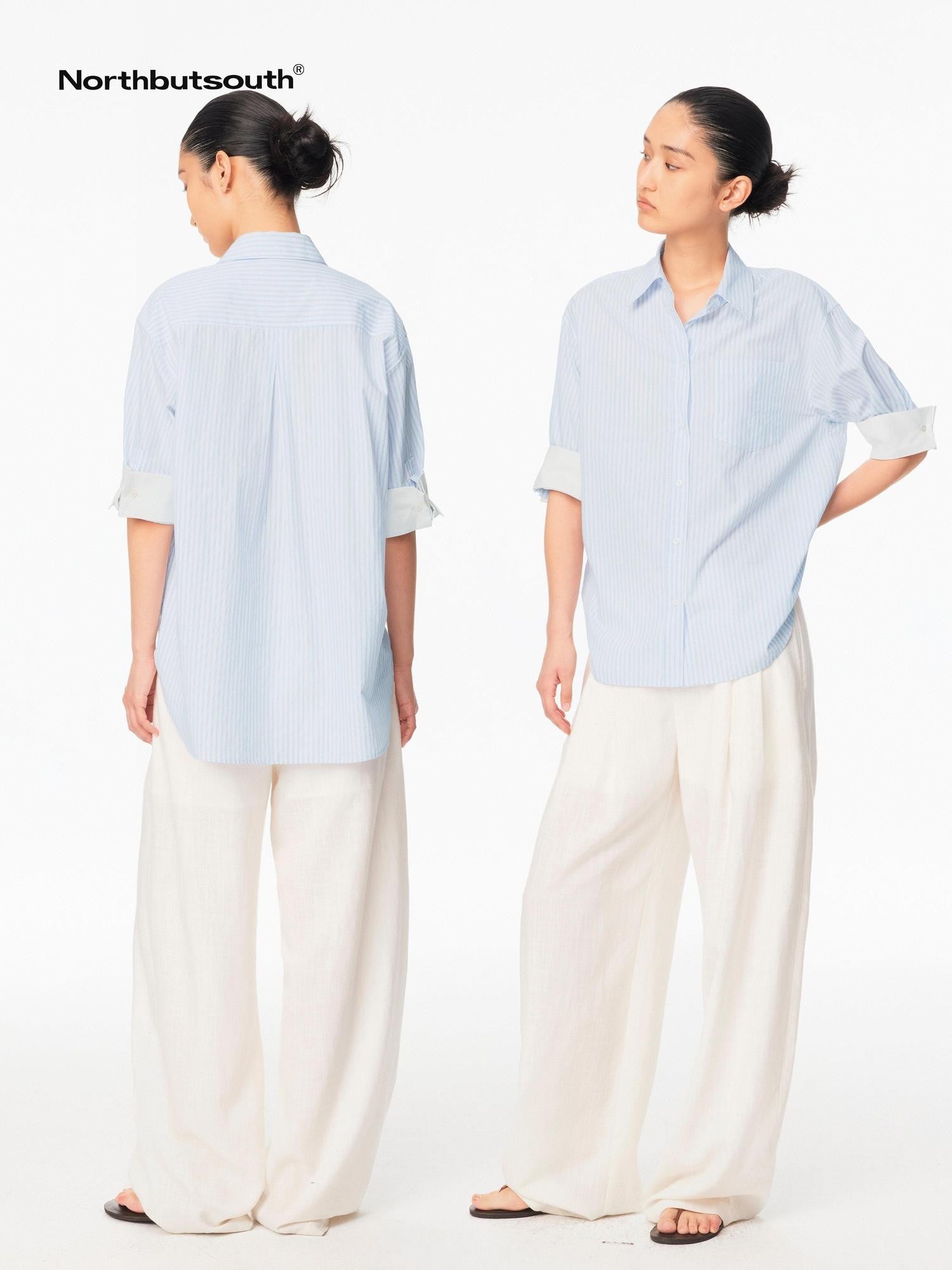 Northbutsouth White Textured Cocoon Mid Low Waist Women&