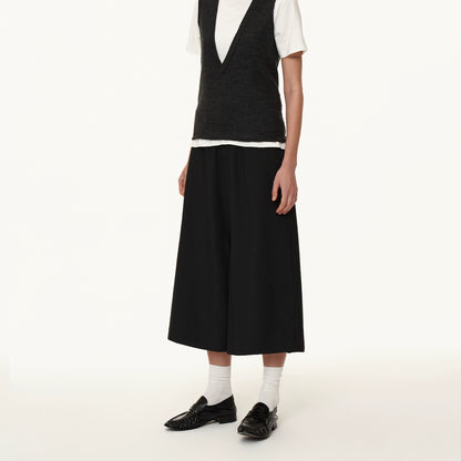 Northbutsouth Wool Blend Wide Leg Cropped Trousers MISSTT