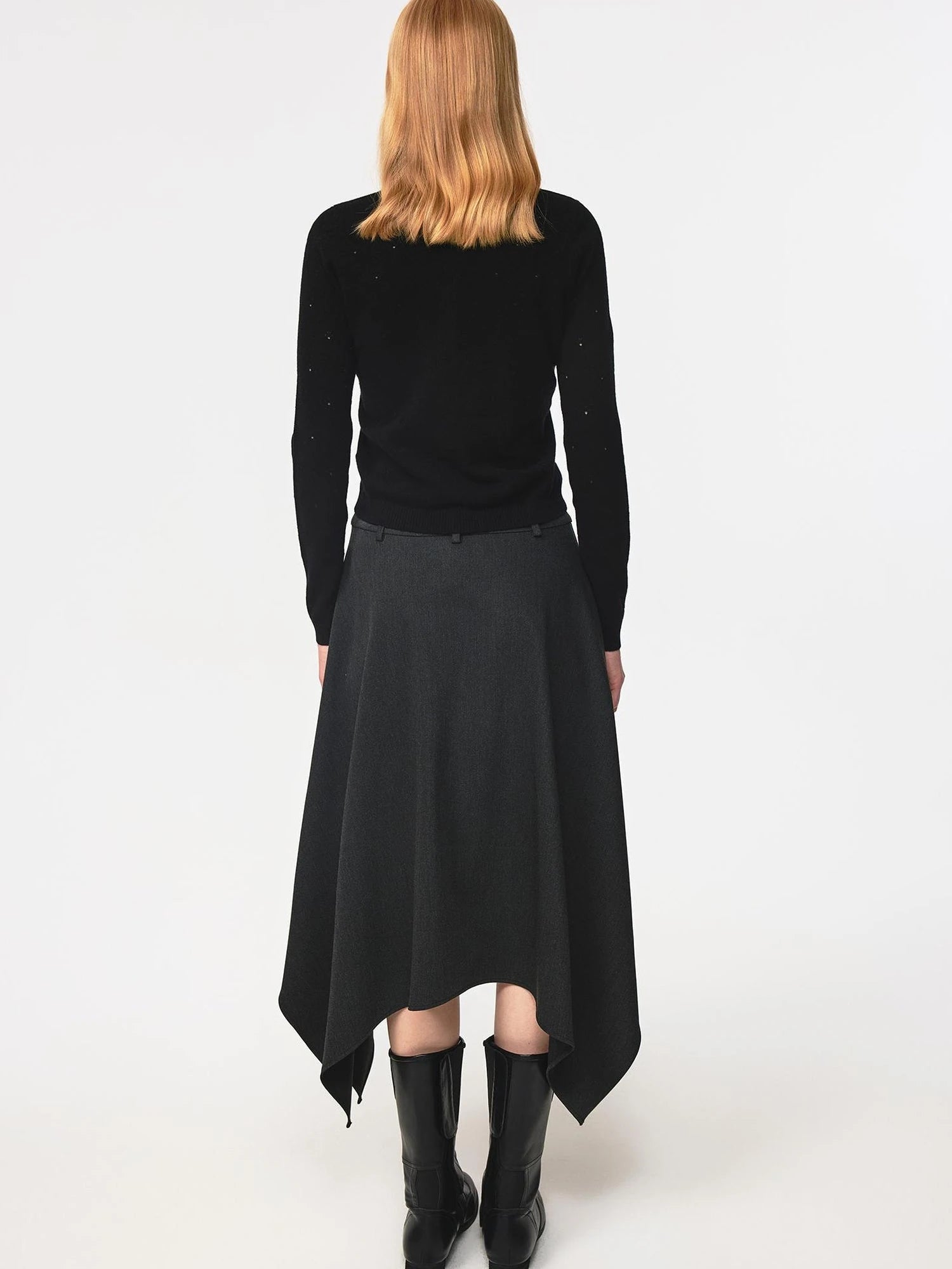 Wool Dog Paw Lace Knit Cardigan