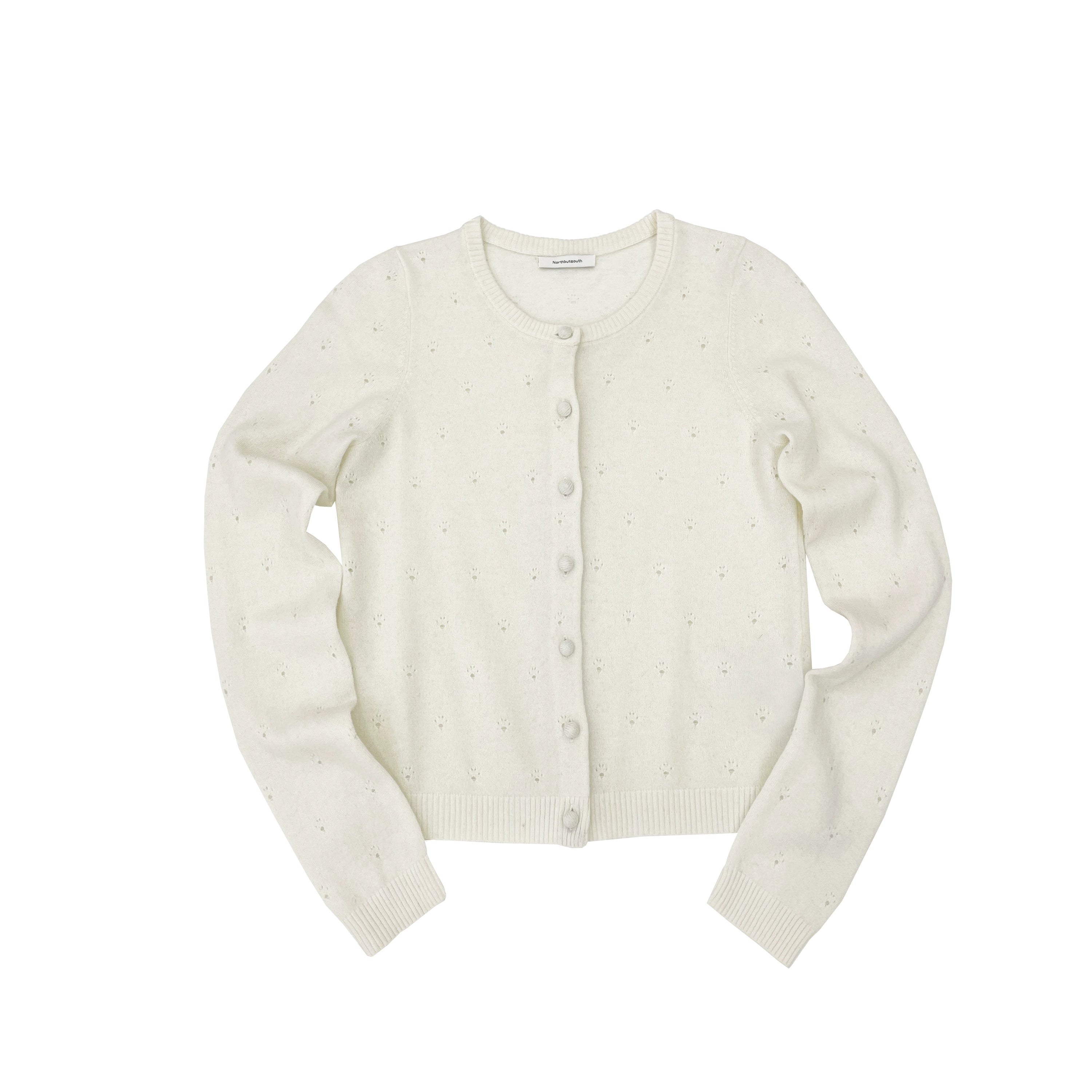 Northbutsouth Wool Dog Paw Lace Knit Cardigan MISSTT