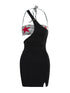 Asymmetric Camo Strapless Multi Way Mini Dress