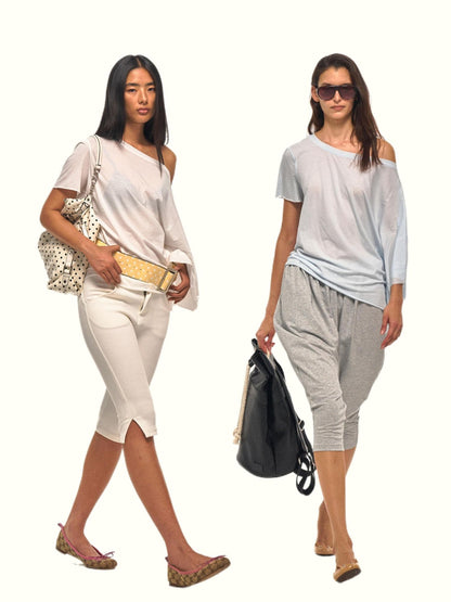 NyDkyel Asymmetrical Batwing Knit Drapey Women&