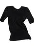 Back Tied Ribbed Knit Tee