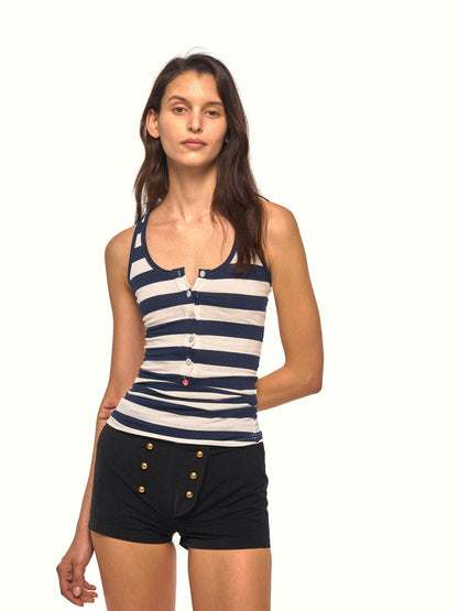 NyDkyel Black Military Double Row Metal Buttons Women&