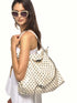 NyDkyel Black White Polka Dot Convertible Chain Strap Women&