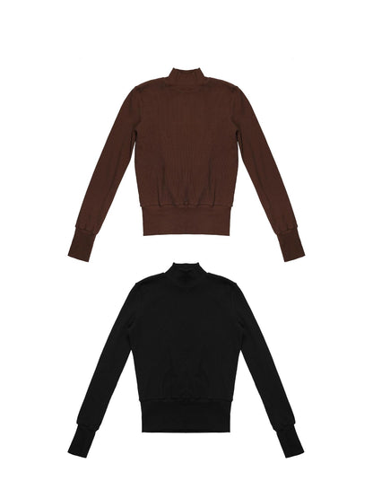 NyDkyel Cellulose Blend Knit Top With Multi Button Back Cutout