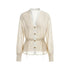 NyDkyel_Checked_V-neck_Gold_Button_Drawstring_Waist_Long_Sleeve_Women&