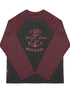 Classic Anchor Print Striped Long Sleeve Tee