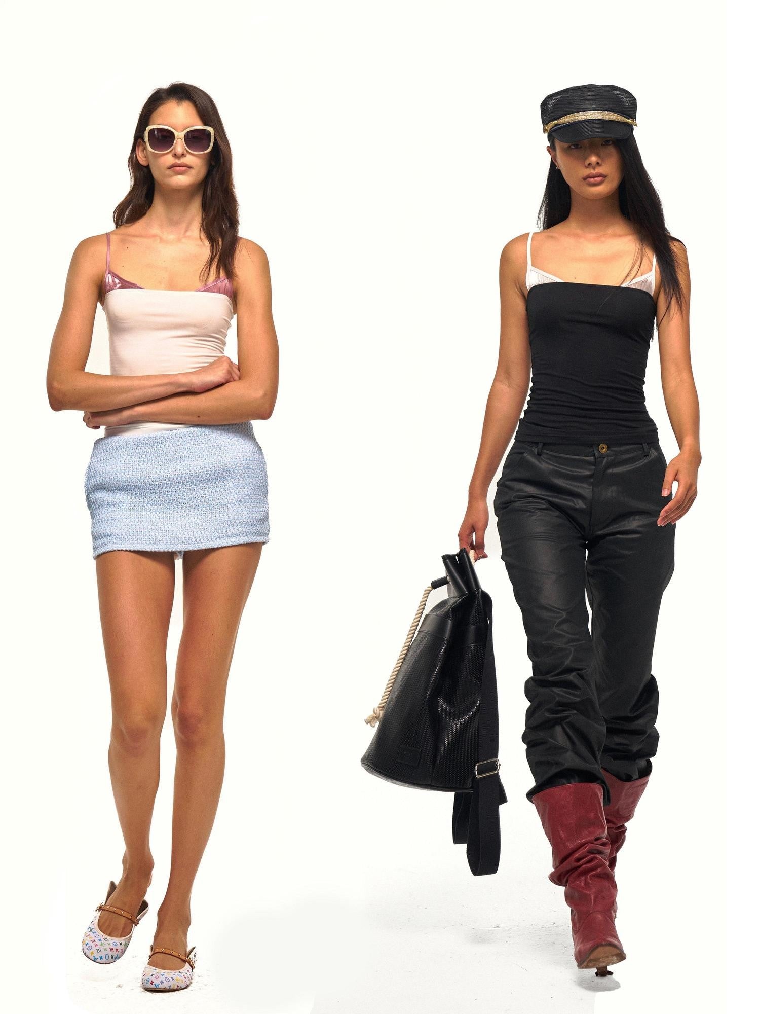 NyDkyel Colorblock Satin Splice Faux Layer Thin Strap Waist Cinch Women&