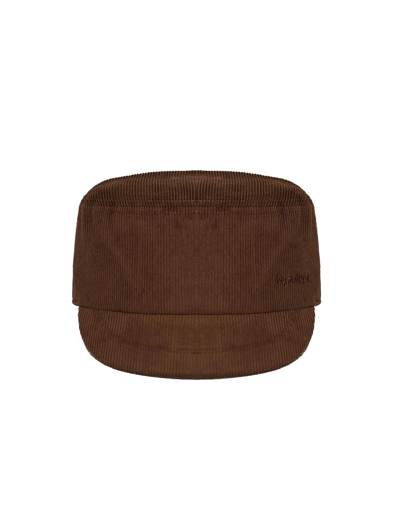 Embroidered Corduroy Retro Riding Cap