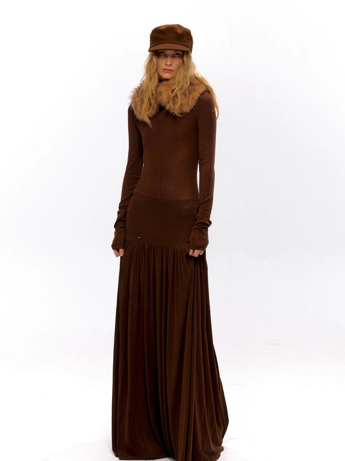 Embroidered Corduroy Retro Riding Cap