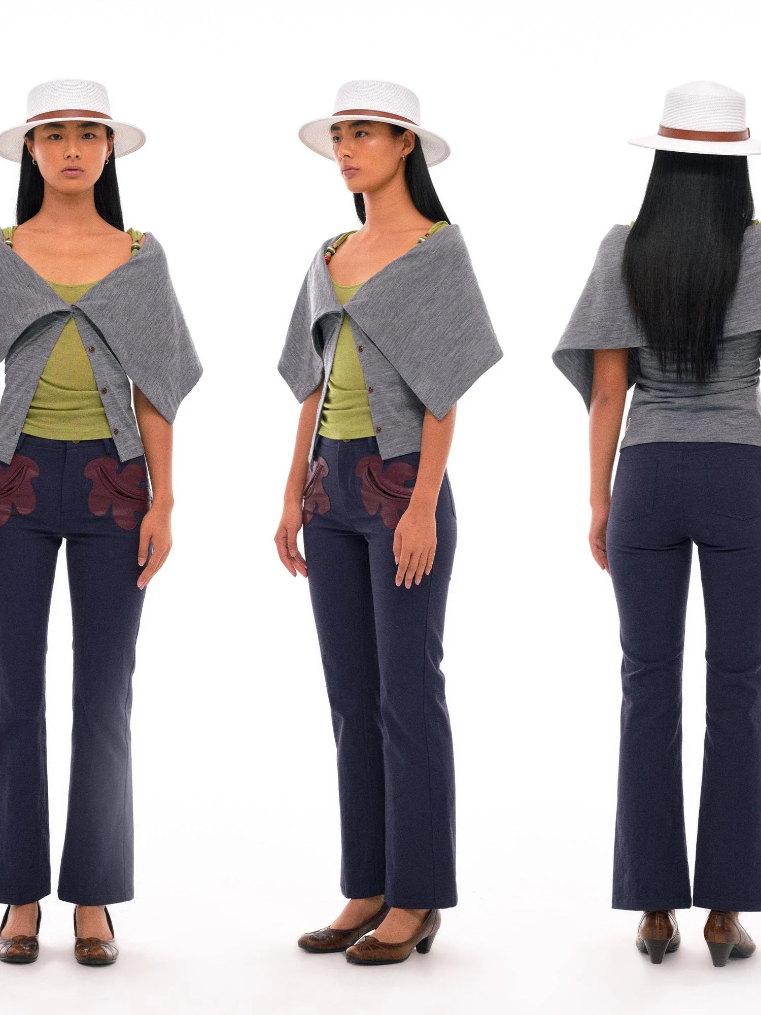 Fine Merino Wool Knit Cardigan With Convertible Collar
