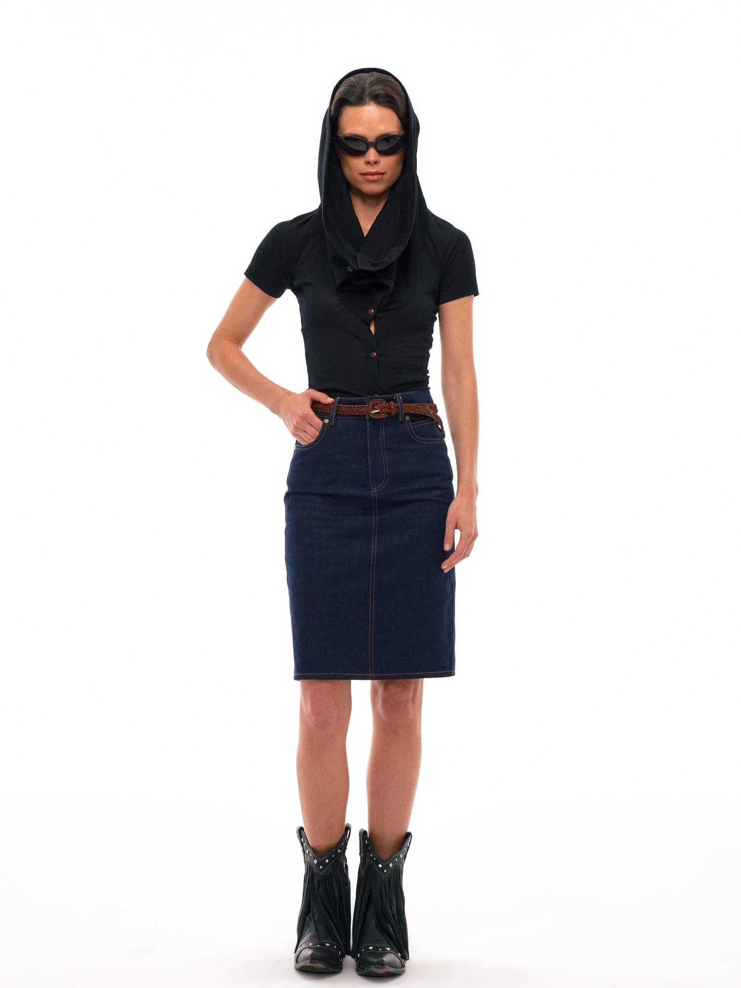 Fine Merino Wool Knit Cardigan With Convertible Collar