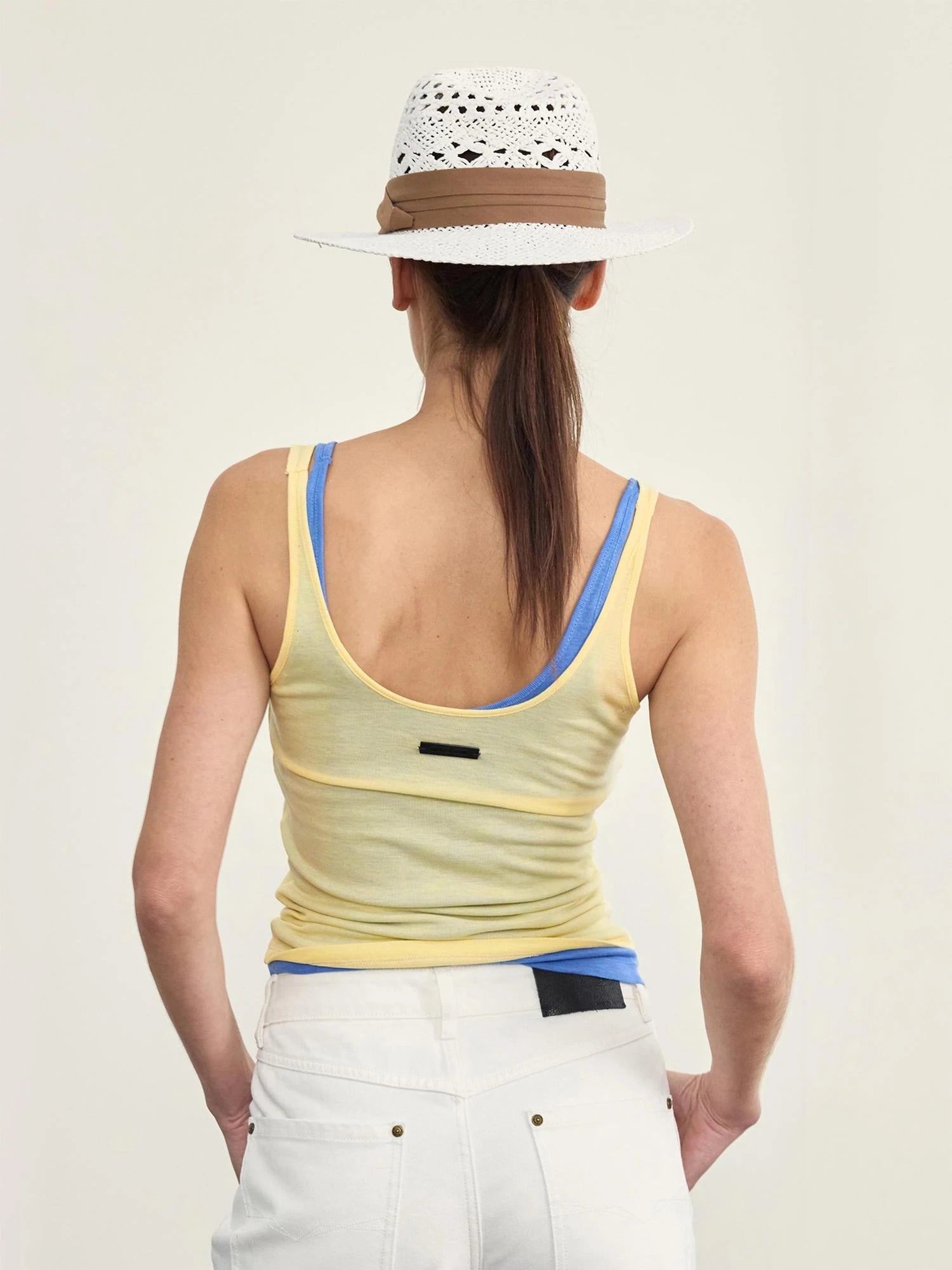 Fine Rib Knit Camisole Top