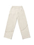 Fringed Knit Trousers With Cascading Layers