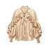 NyDkyel_Gold_Sheen_Regal_Ruffle_Tie_Neck_Lantern_Sleeve_Women&