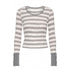 NyDkyel_Grey_White_Striped_Cuff_Badge_Back_Button_Women&