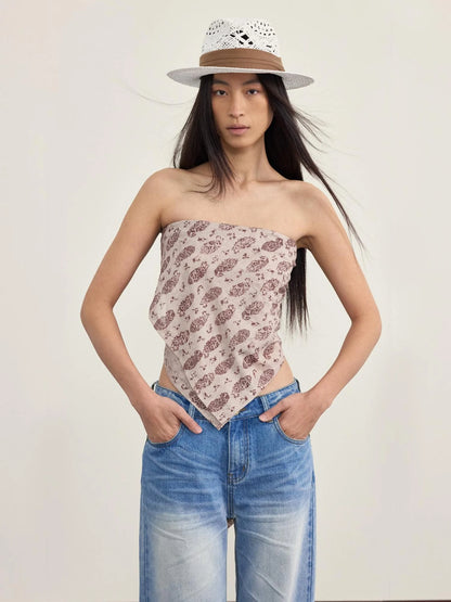 Gypsy Sand Scarf Wrap V-neck T-shirt Long Sleeve Blouse