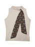 Gypsy Style Hemp Blend Linen Scarf Trim Vest Top