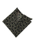 Gypsy Style Navy Blue Printed Short Silk Scarf