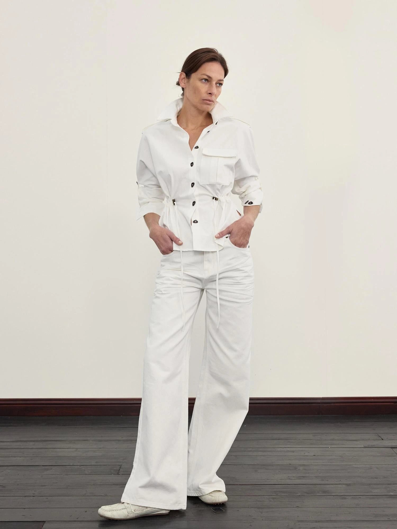 Gypsy WaisT-shirt Jacket Adjustable Sleeves Seamless Shoulder