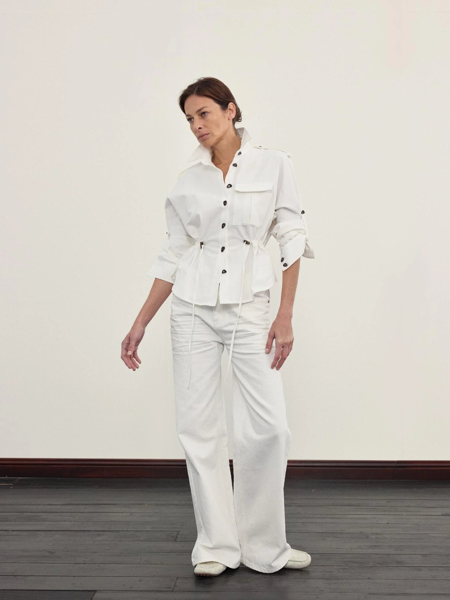Gypsy WaisT-shirt Jacket Adjustable Sleeves Seamless Shoulder