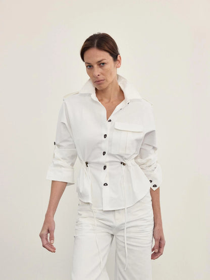 Gypsy WaisT-shirt Jacket Adjustable Sleeves Seamless Shoulder