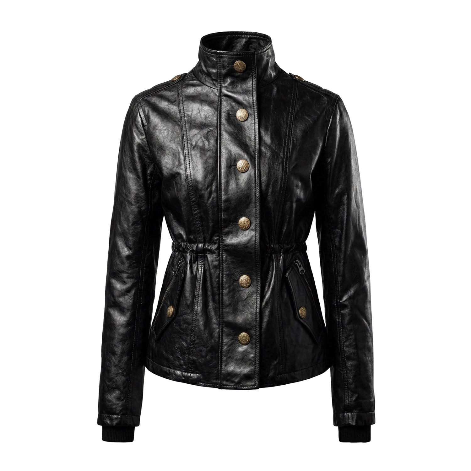 NyDkyel_Insulated_Fitted_Waist_Hidden_Zip_Unisex_Faux_Leather_Puffer_Jacket_MISSTT