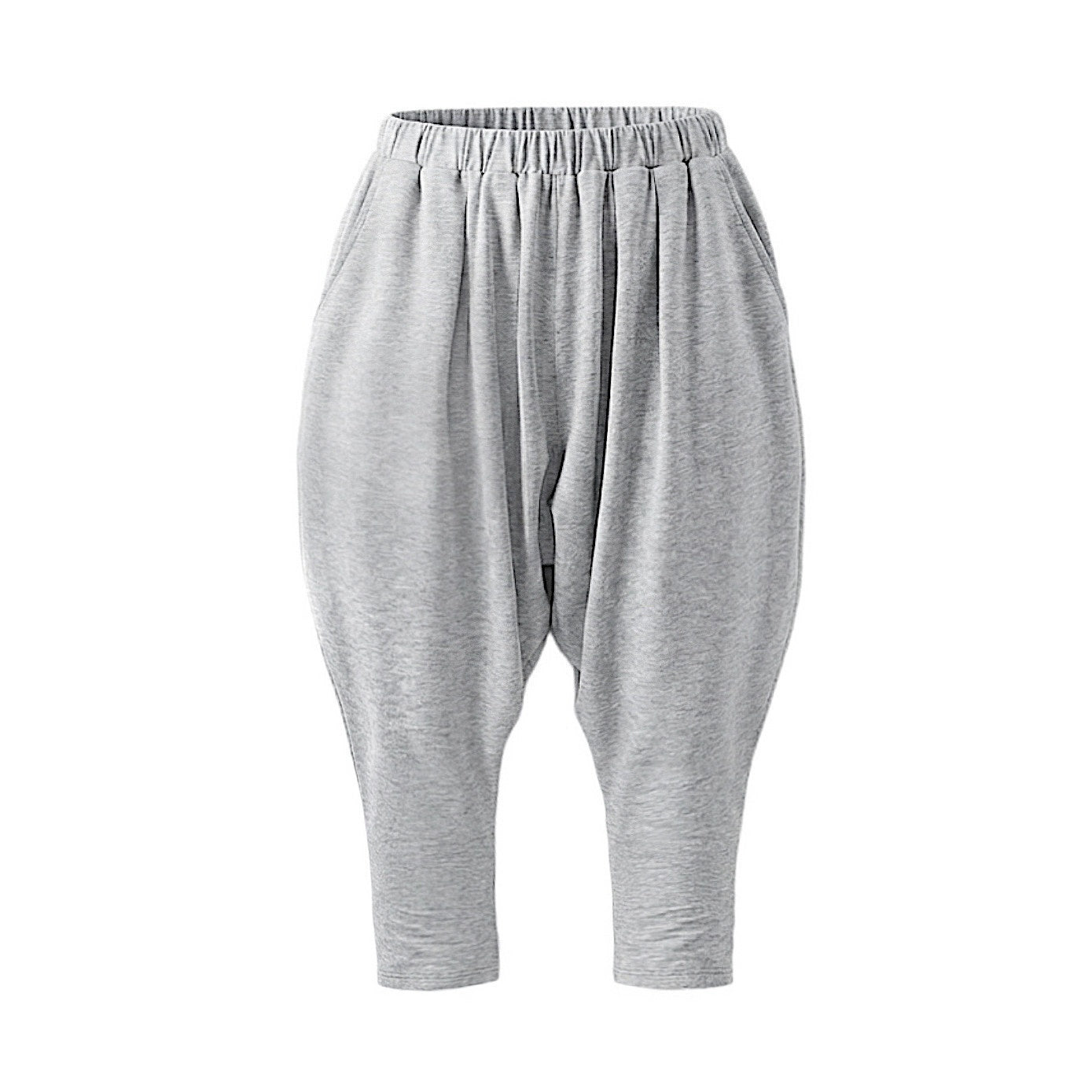 NyDkyel_Light_Heather_Gray_Harem_Knitted_Low_Crotch_Women&