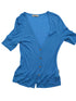 Low Cut V-neck Merino Cardigan With Wooden Buttons