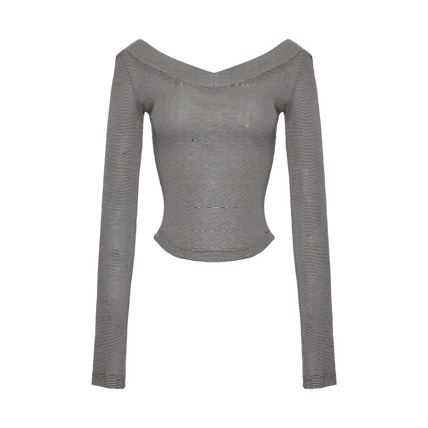 NyDkyel_Lyocell_Blend_Asymmetric_Urban_Slim_V-ceck_Long_Sleeve_Striped_Gray_T-Shirt_MISSTT