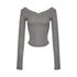 NyDkyel_Lyocell_Blend_Asymmetric_Urban_Slim_V-ceck_Long_Sleeve_Striped_Gray_T-Shirt_MISSTT