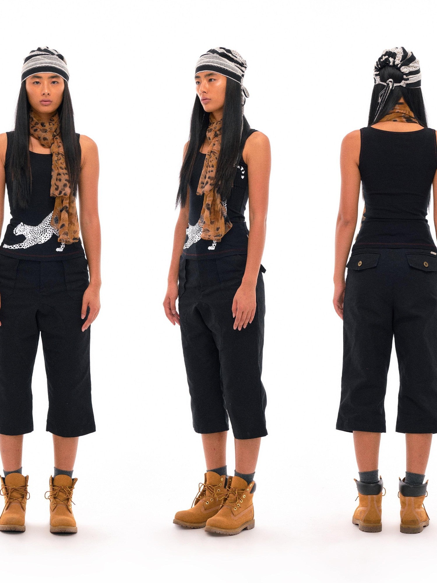 NyDkyel Misty Lightweight Leopard Print Multifunctional Women&