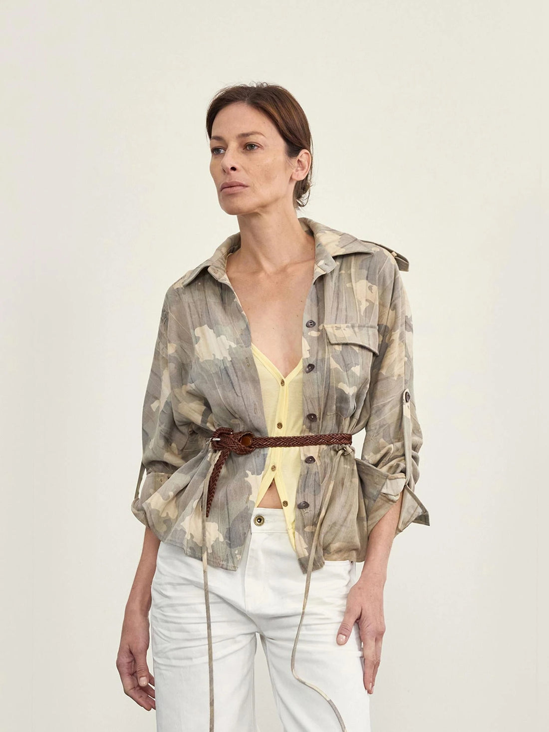 Moss Camouflage Adjustable WaisT-shirt Sleeve Length Option