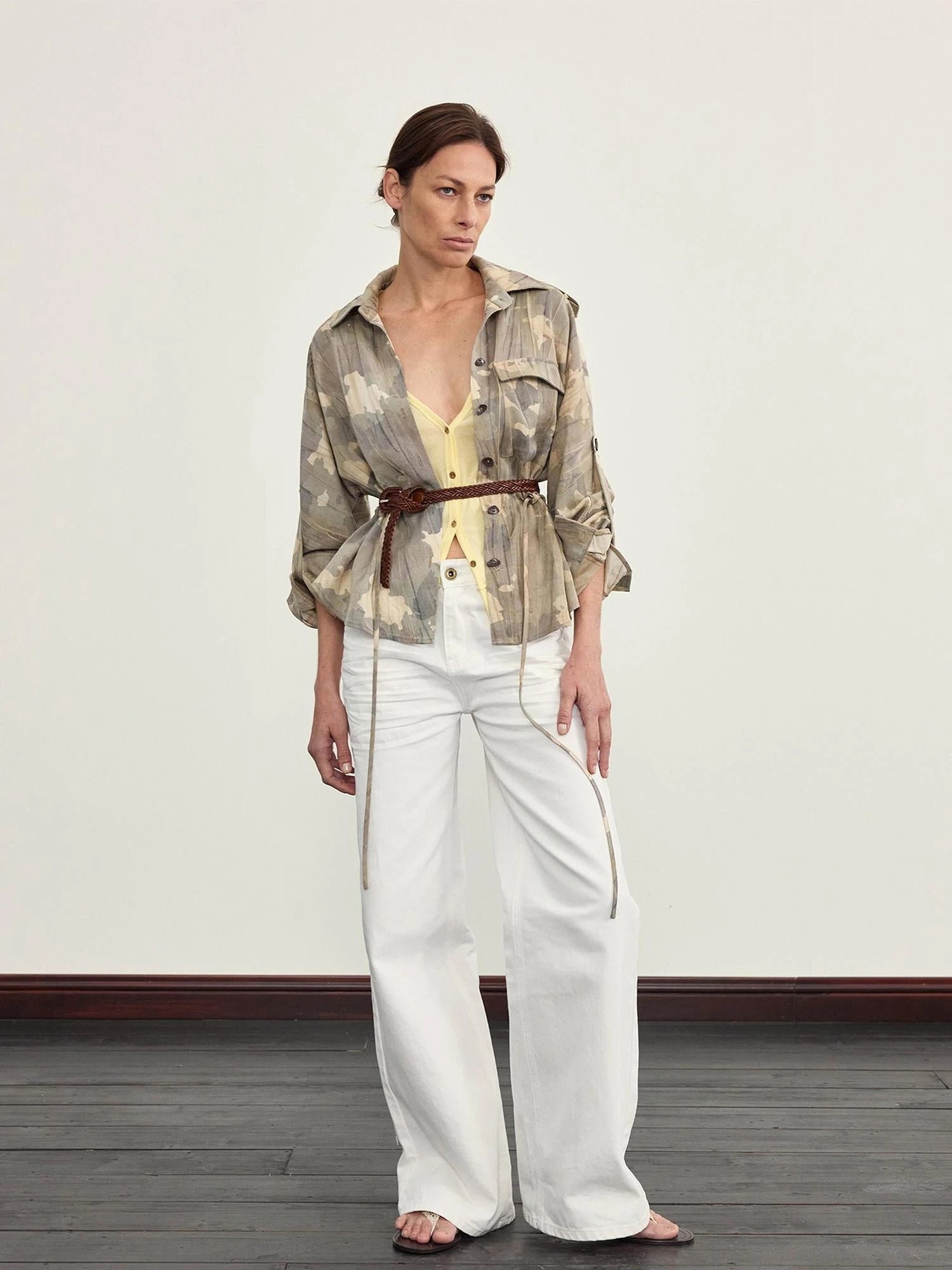 Moss Camouflage Adjustable WaisT-shirt Sleeve Length Option