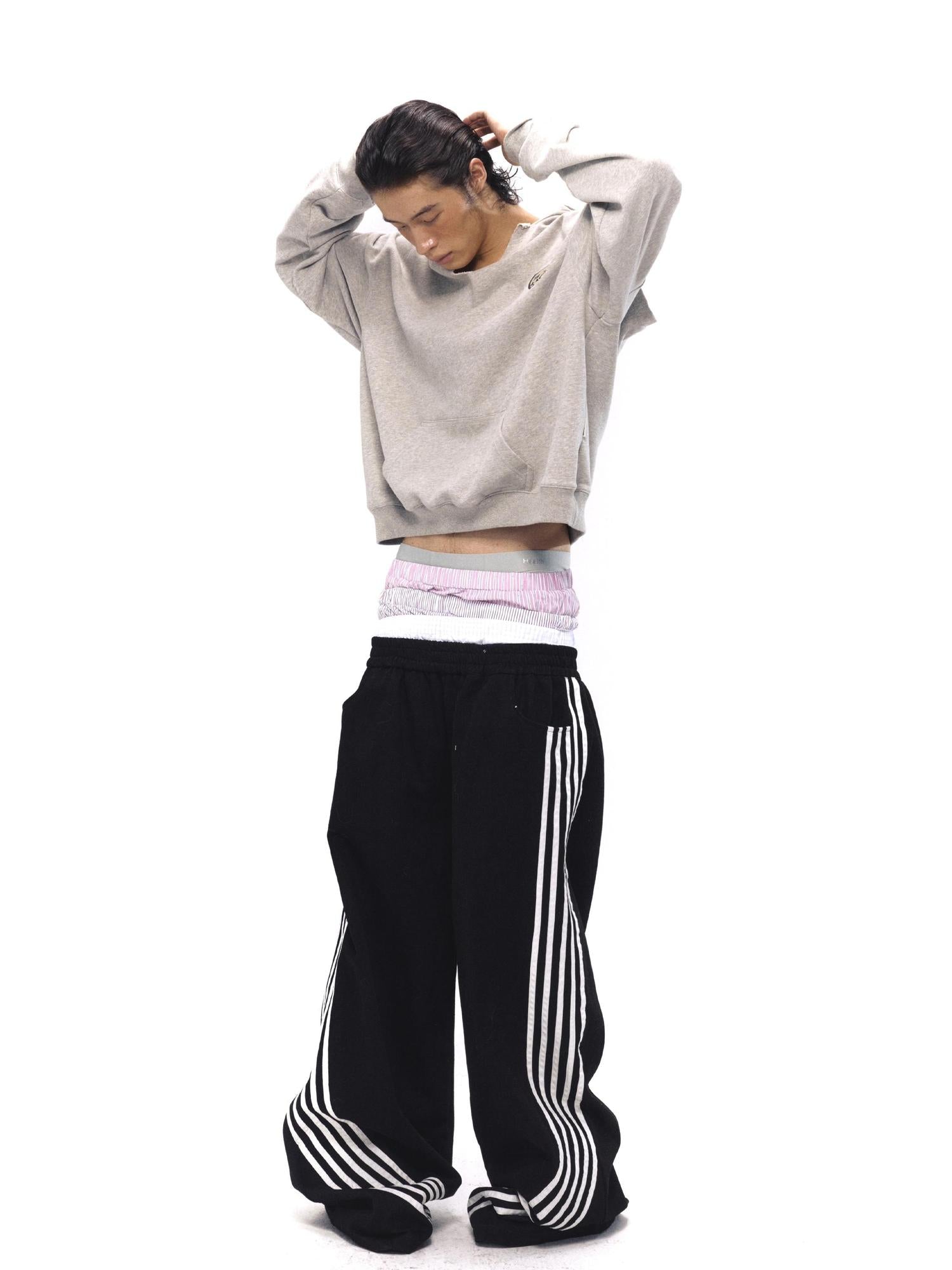 NyDkyel Multi Waistband Cotton Blend Shorts