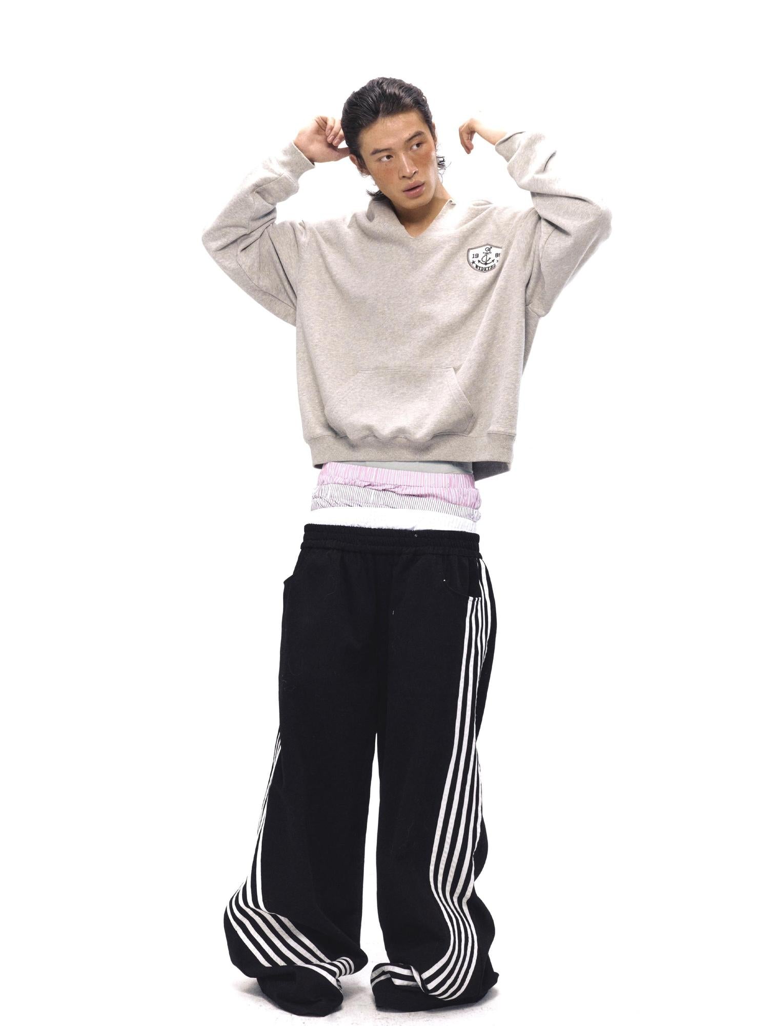 NyDkyel Multi Waistband Cotton Blend Shorts