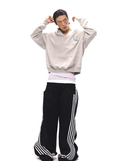 NyDkyel Multi Waistband Cotton Blend Shorts