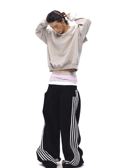 NyDkyel Multi Waistband Cotton Blend Shorts