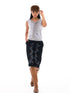 Multi Way Detachable Sleeve Lyocell Blend Knit Top