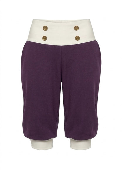 NyDkyel_Navy_Metal_Button_Ribbed_Wide_Waistband_Loose_Cuff_Women&