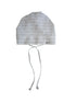 Nepal Style Linen Striped Shell Button Headscarf Hat