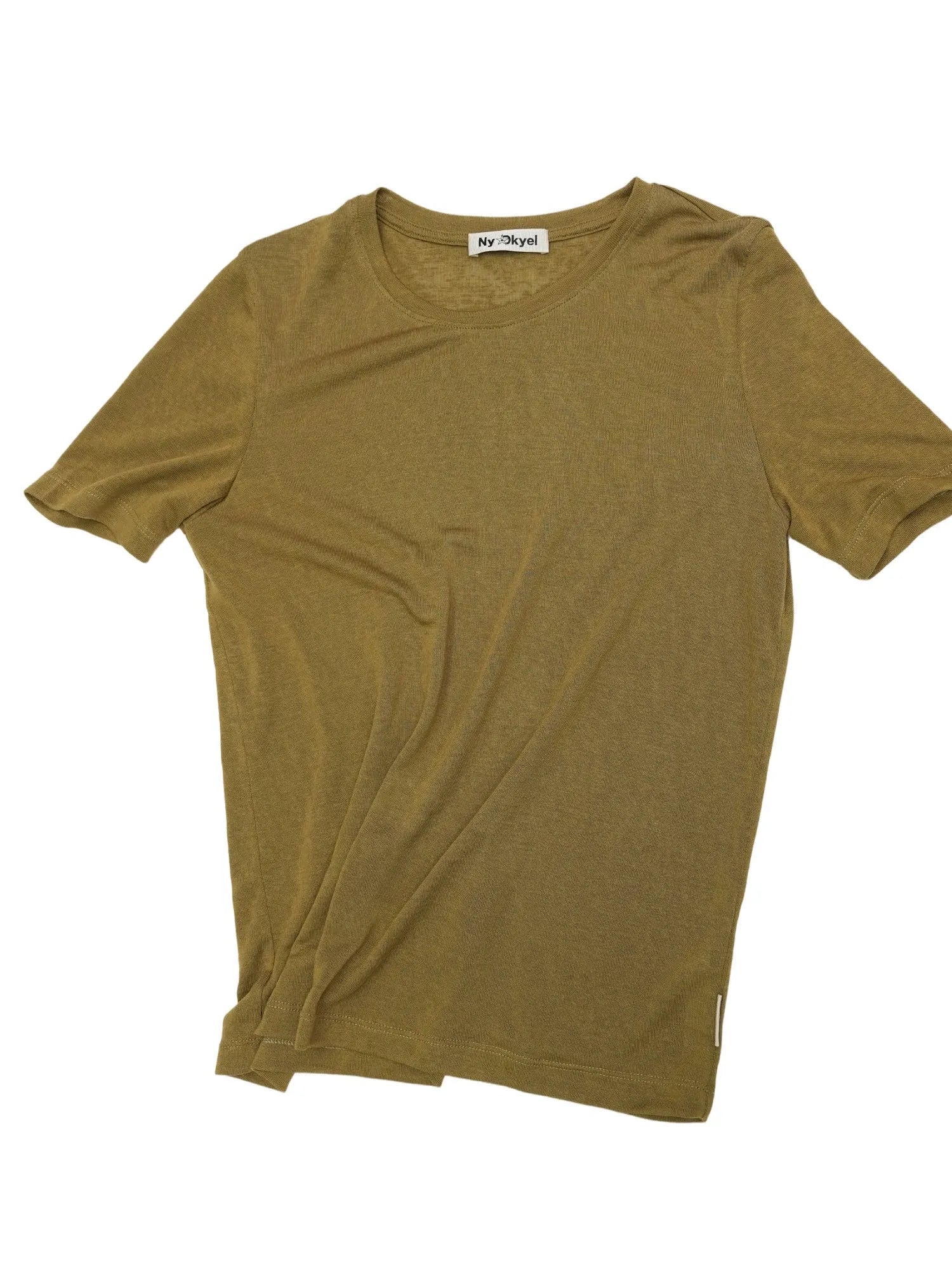 Nydkyel Blend Knit Tee Shoulder Seam Lightweight Layering